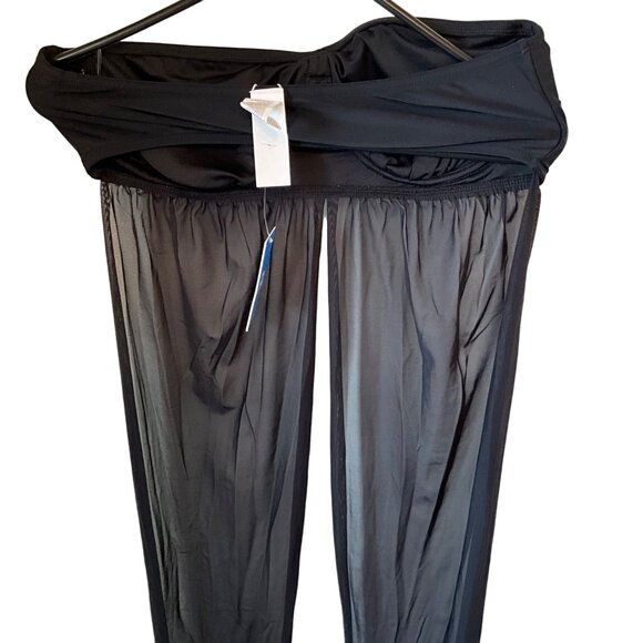 Cupshe‎ Underwire Black Convertible Bikini Top Size Large Fabric Steamers wrap - Picture 2 of 3